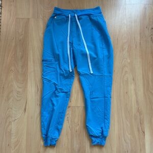 Figs blue jogger scrub pants
